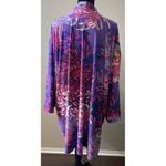 Attitudes By Renee 2XP Cardigan Kimono Pink Purple Parrot Floral‎ Open Front NEW Size undefined Photo 1