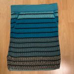 Loft NWOT  Space Dye Turquoise Sweater Pencil Skirt w/ Pockets M Photo 0