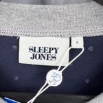 Sleepy Jones Polka Dot Union Suit One Piece Pajamas Navy Cotton Womens Small New Blue Photo 4