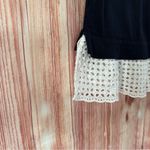 Loft Women's Eyelet Mixed Media Sweater Tank Forever Navy Photo 6