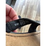 Dockers Women's Y2K  Strappy Leather Slip On Sandals in Black size 8.5 Lagenlook Photo 2