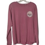 None WHISTLER CANADA Long Sleeve Graphic T Shirt Mauve Cotton UNISEX Size Medium Photo 1