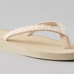 American Eagle Outfitters Crochet AE Textured Overlay Flip Flop Thing Sandals Photo 1