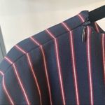 ZARA Pinstripe Ruffle Hem Peplum Striped Top Photo 3