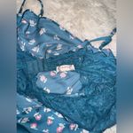 Free People NWOT  Gossamer Glow Floral Print Cutout Lace Trim Nightgown Sz L Photo 4