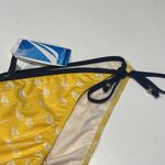 Nautica 🎉 NWT sz 14 Yellow white navy Sailboat Print Bikini Bottom $51 Photo 1