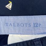 Talbots Weekend Chino Capri Pant Navy Sailboat Embroidery Nautical Women’s 12 P Photo 7