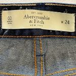 Abercrombie & Fitch  Medium Rise Straight Leg Dark Wash Jeans Denim Size 24/00 Photo 10
