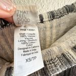 L*Space Riri Strapless Wide‑Leg Jumpsuit XS Gray White Stripe Smocked tie Photo 3