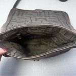 Fossil  Crossbody Purse Leather Brown Bag Small Buckle Fold Over Photo 10