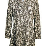 Sugar Lips Sugar + Lips Abstract Print Cowl Neck Swing Mini Dress Cream Black Juniors L Photo 0