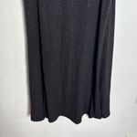 MSK Evening Jersey Trapeze Black Dress silver shimmer crystal ring accent Size S Photo 4
