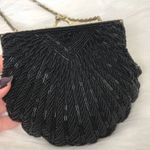 La Regale Vintage Black Beaded Satin Purse Photo 1