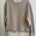 PINK - Victoria's Secret Victoria’s Secret Pink Crewneck Tie Waist Sweatshirt Size L Photo 0