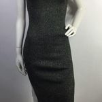 Metallic Cutout Side Slit Dress M Size M Photo 8