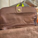 Suede Brown Floral Women's Bag Photo 4