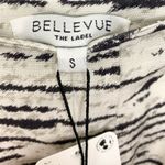 Anthropologie  Womens Bellevue My Way Mini Skirt Linen Blend White Black Small Photo 3