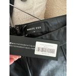 White Fox Boutique White Fox Show it Off Black Vegan Leather Flare Pants Photo 5