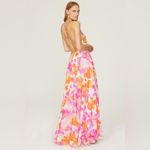 Sau Lee Juliana plunge neck wide leg jumpsuit Pink Size 0 Photo 2