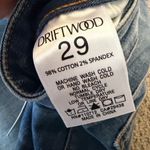 Driftwood  Stella  Blue Jeans with Red Floral Embroidery size 29 Photo 4