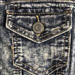 Wax Jean Wax jeans Acid wash bedazzled denim vest cutoff sleeves with pearls Photo 7