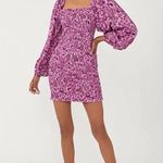 Free People Womens Smock It To Me Smocked Floral Mini Dress In Azalea Combo S Photo 2