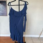 House Of CB  'Kiki'‎ French Navy Ruffle Mini Dress size XL Flawed! Photo 3