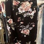 Iris Textured Stretch Floral High Low Pencil Skirt Photo 0