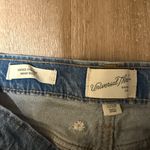 Universal Threads Women Straight Fit Floral Embroidered Vintage Straight Jeans, Blue Size 10 Photo 5