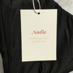ANDIE Belmar Top Black Bikini Swimwear Bathing Suit Twisted V Neck Size L New Photo 8