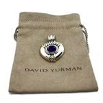 David Yurman 14K Gold & 925 Silver Renaissance Amethyst Enhancer Clip-On Pendant Photo 0