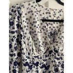 Free People Womens Small Babydoll Navy Dot Floral Photo 1
