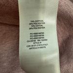 Babaton Aritzia |  Pink Knit Cotton Blend Turtleneck Pullover Long Sleeve Small Photo 3