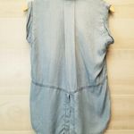 Sam Edelman {XS} Blue Chambray Blouse Button Down Photo 2