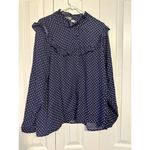 Joanie Clothing Violetta Polka Dot Blouse NEW 18 Blue Photo 4