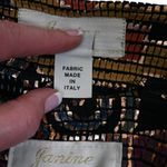 Janine Haly Vintage 1990 Multicolor Paillette Italian Fabric Jacket Skirt Suit Black Size undefined Photo 12