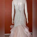 ALLURE COUTURE Elegant Lace and Tulle Wedding Dress Pink Size 12 Photo 10