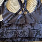 Joy Lab Strappy Sports Bra XS Dark Gray Black Stretch Photo 2
