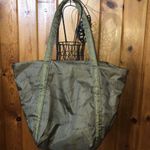 PINK - Victoria's Secret Pink Victoria’s Secret Olive green weekend tote bag and pouch large workout bag Photo 8