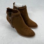 DV8 Dolce Vita Brown Suede Ankle Booties Western‎ Accents Size 6 Photo 1