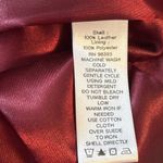 Dennis Basso  Suede Vest Womens Sz 1X Plus Genuine Leather Wine Burgundy Full Zip Photo 8