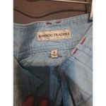 Bamboo Traders Light Blue Cargo Capri Pants, Women's Size 8, Drawstring Hem Photo 2