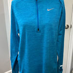 Nike  Dri-Fit size medium blue half zip pullover Photo 0