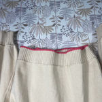 Cynthia Rowley  Active‎ Women's Sweater Medium Beige Half Zip Pullover Pink Trim Photo 8