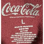 Coca-Cola  Delicious & Refreshing Women's Burgundy Long Sleeve Sweatshirt‎ Size L Photo 2