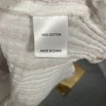 Evereve  High Neck‎ Striped Sleeveless Tank Blouse 100% Cotton Womens M Beach Photo 9