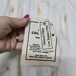 Emerson Fry India Collection Frances White Gold Print Blouse L Boho Peasant Top Size L Photo 5