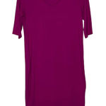 Eileen Fisher T-Shirt Dress Size XS Pink Womens Stretch Blend SS Photo 0