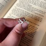 Set of 4 Pinky Rings Small Stackable Rings Sz 4 Silver Photo 1