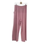Free People Downtime Wide Leg Pants Bow Detail Lounge Rose Pink Size XS Photo 6
